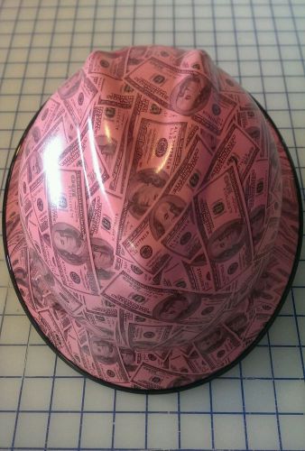 &#034;hydrodipped v guard - pink money hard hat&#034; for sale