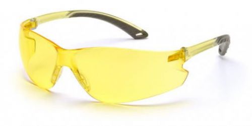 Pyramex Itek Safety Amber Glasses ANSI Polycarbonate Lens Eyewear Indoor Vision