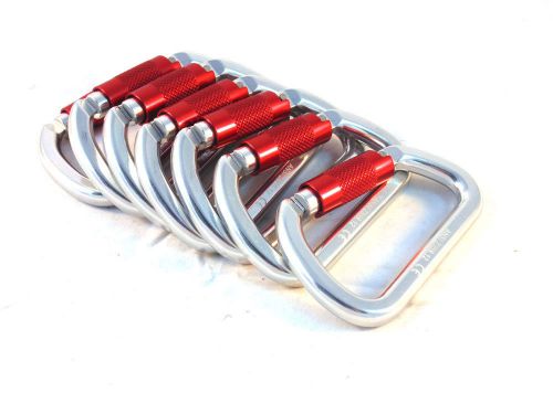 7 pack carabiner aluminum twist lock 25kn or 5600lb for sale