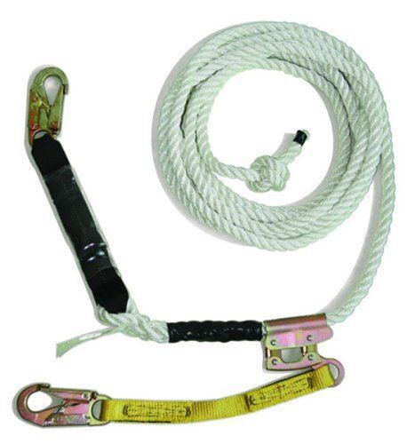Guardian Fall Protection 11332 VL58-75 Standard 5/8 Inch Thick 3 Strand White Po