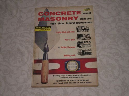 Vintage Concrete Masonry Booklet.