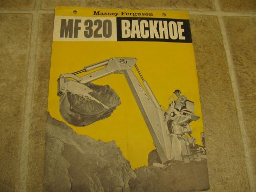 Massey Ferguson MF320 Backhoe Sales Brochure 1960&#039;s