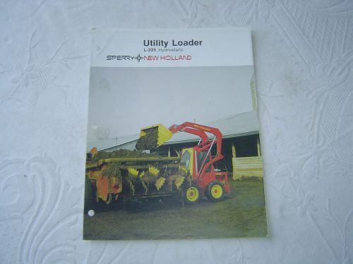 New Holland L-225 L225 hydrostatic loader brochure