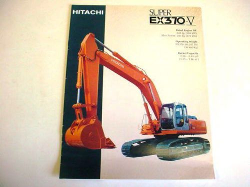 Hitachi Super EX370-V Excavator Literature