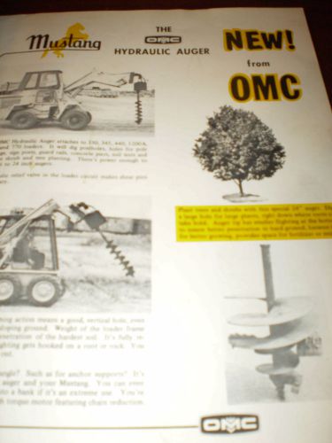 Mustang Loaders Hydraulic Auger and Allied Attachments Sales Brochures 2 items
