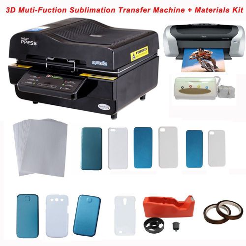3d vacuum sublimation transfer  iphone case molds sumsung cover printer ciss kit for sale