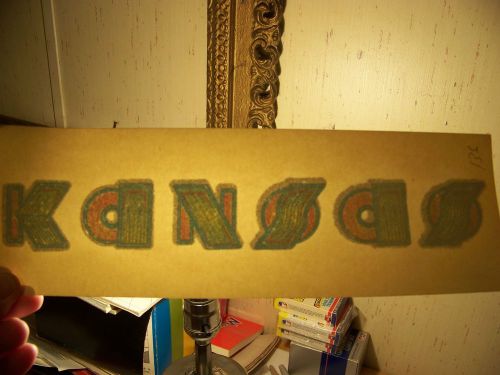 &#034;Kansas&#034;  Glitter Rock Transfer (Iron-on heat transfer only)