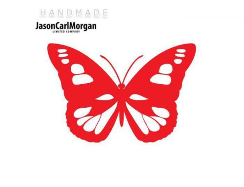 JCM® Iron On Applique Decal, Butterfly Red