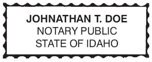 For idaho new pre-inked official notary seal rubber stamp office use for sale