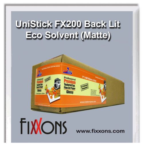 Decal Sticker FX200 Back Lit (Matte) - Eco-solvent 36&#034; x 50&#039; (3 Rolls)