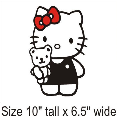 2X HELLO KITTY VINYL GRAPHIC DECAL CAR WINDOW STICKER DECAL-1276