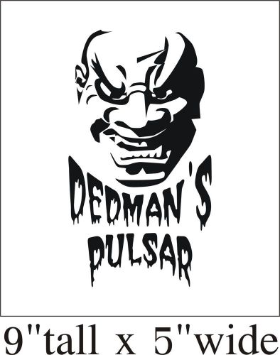 2X Dedman’s Pulsar Funny Car Truck Bumper Vinyl Sticker Decal Decor Art -1728