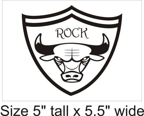 2X Bull Rock Silhouette Funny Car Vinyl Sticker Decal Truck Bumper Laptop-968