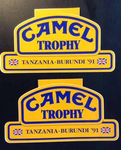 Camel Trophy Original Vehicle Decal Set (pair) Tanzania-Burundi 1991