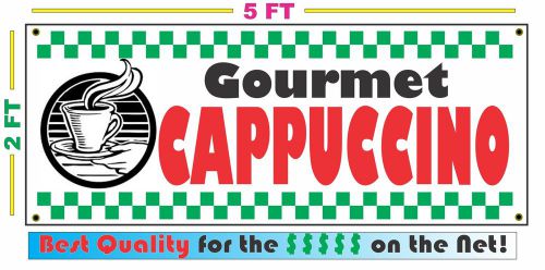 Full Color CAPPUCCINO Banner Sign NEW Larger Size Best Quality for the $$$