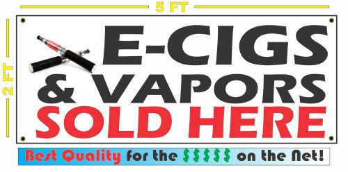 2 E-CIGS &amp; VAPORS SOLD HERE Signs 2 BANNER LOT Smoke Shop Electronic Cigarette