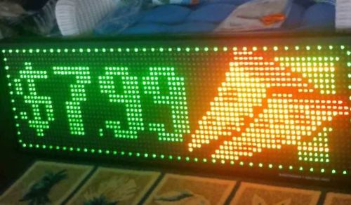 Led 60 signtronix black metal electronic interior message center/marquee 20x4x60 for sale