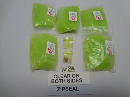 500 3/4&#034; x 3/4&#034;  green 2m plastic zipseal bags small bags for small parts pieces for sale