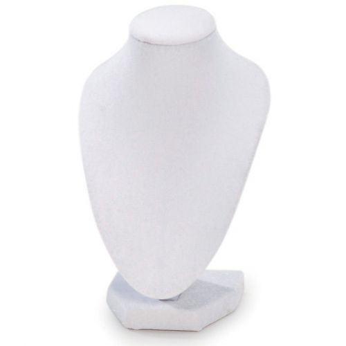 White 6-inch 3D Velvet Necklace Stand Brand New!