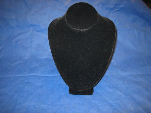Velvet Necklace Jewelry Display Stand Neck Bust 11&#034; tall
