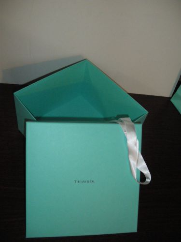 Authentic Tiffany box - empty  (10&#034;x10&#034;x6.5&#034;)