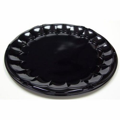 Pactiv Caterware Trays, Plastic, Black, 50 Trays (PAC 9818K)