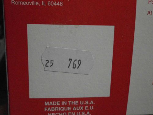 Original Meto 2600 White Labels 5.26, 8.26 or 10.26 Pricing Gun - 12 rolls w/ink