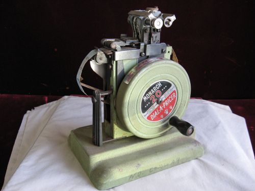 Vintage monarch 20 dial-a-pricer price tag/lables machine from north conway, nh! for sale