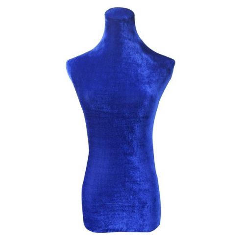 Royal Blue Velvet Mannequin Top Cover For Upper Body Dress Stand Form Dummy