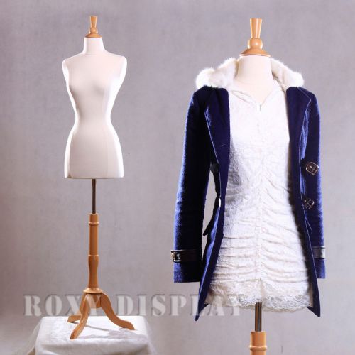 Size 2-4 female mannequin dress form+ maple wood base  jf-fwpw-4 +  bs-01nx for sale