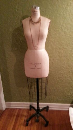 Female Dress Form Mannequin Torso with stand; Collapsible Model 2001