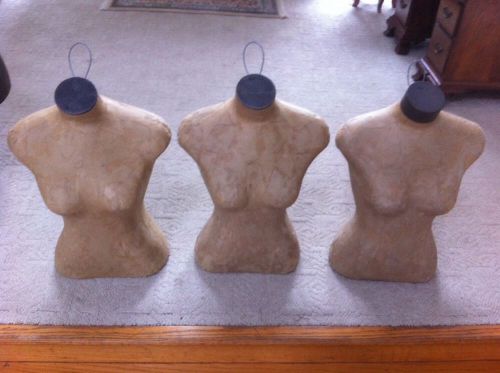 3 Silvesri Women Female Mannequins Manikin Body Torso Dress Hanging Form