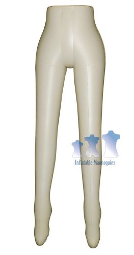 Inflatable Mannequin, Female Leg Form, Ivory