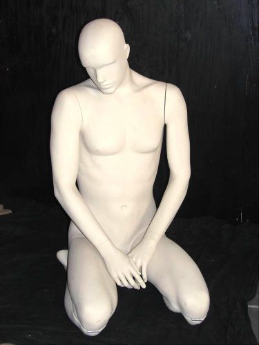 patina V Male mannequin kneeler custom abstract