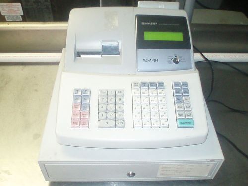 Sharp cash register xe-a404 pos system restaurant bar 5 slot cash drawer for sale