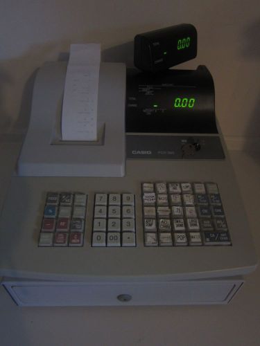 CASIO Electronic Cash Register PCR-365A with keys &amp; manual FREE SHIPPING!!!