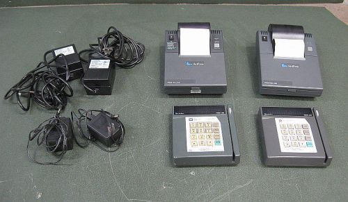 LOT OF TWO Verifone Printer Model 250 and 330 card reader terminal + power cable