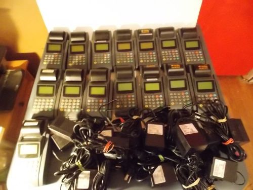 Lot of 15 Nurit 3020 Point of sales credit card terminals with power cords