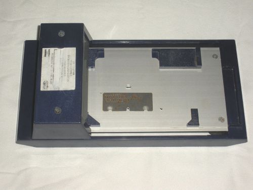 Manual Credit Card Imprinter Addressograph Bartizan Slider Machine - Blue