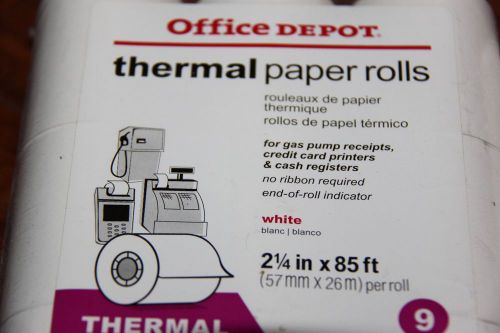 Office Depot Thermal Paper 109317 Credit Card Printr, Gas Pump Receipt, Cash Reg