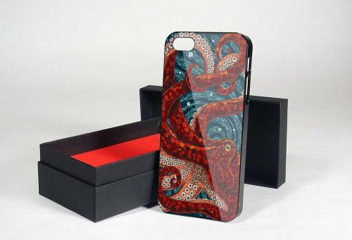 Art Red Octopus - iPhone and Samsung Galaxy Case