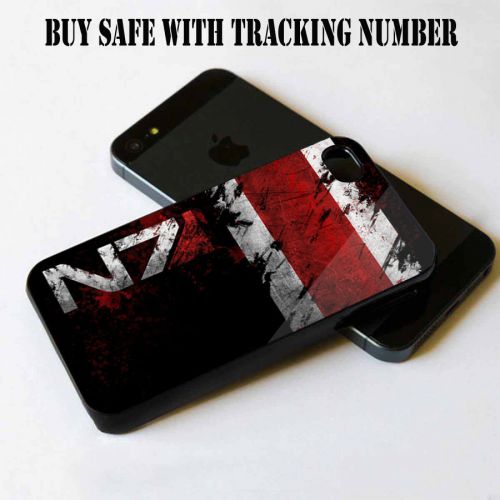 Mass Effect N7 Game Logo For iPhone 4 4S 5 5S 5C S4 Black Case Cover