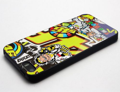 Valentino Rossi 46 The Doctor logo iPhone Case Cover Hard Plastic