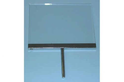 7&#034; X 11&#034; Acrylic Sign Holder With 3&#034; Swedge Stem - Box Of 6 Signholders
