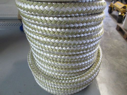 5/8&#034; x 68&#039; gold  braid double braid dock line tree rope 16000 lb for sale
