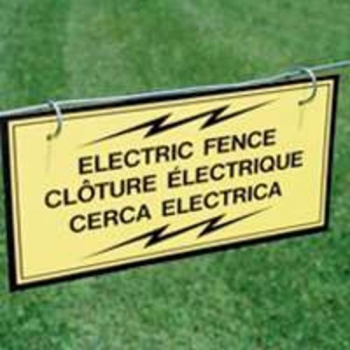 Electric Fence Warning Sign FI-SHOCK INC Electric Fence Accessories A-12T