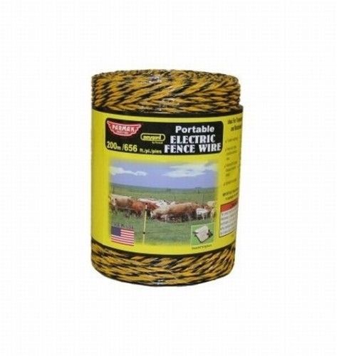 Parker mccrory mfg company 121 656 ft. heavy duty electric fnce wire, yllw/blk for sale