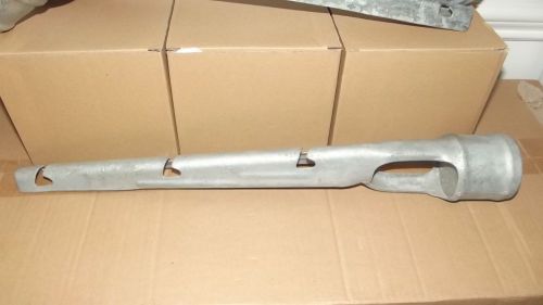2 3/8&#034; x 1 5/8&#034; barb wire arm straight for chain link fence 6 pack for sale
