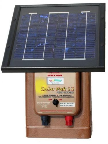 Parmak Solar Powered Electric Fence Charger Magnum Solar-Pak 12 MAG12-SP 30 Mile