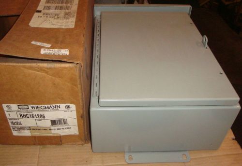 Wiegmann 16 x 12 x 6 rainproof enclosure box # rhc161206 unused in original box for sale